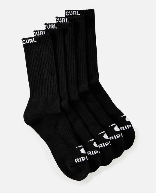Rip Curl Brand Crew Socks-5 Pack