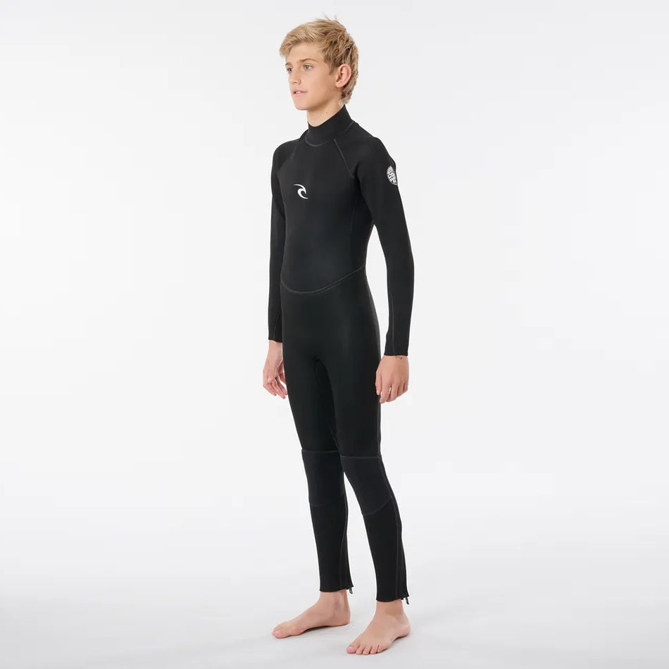 Rip Curl Junior Freelite 3/2 Back Zip Wetsuit Black - 120Bfs