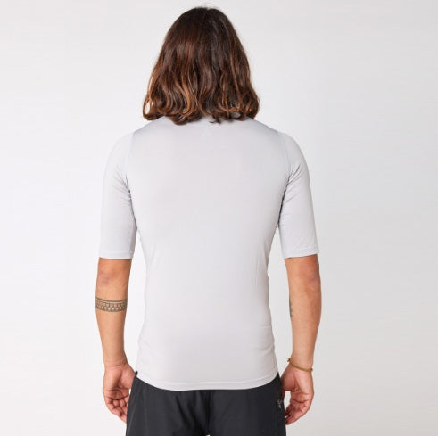 Rip Curl Corps Short Sleeve Uv Tee Light Grey 12Jmrv
