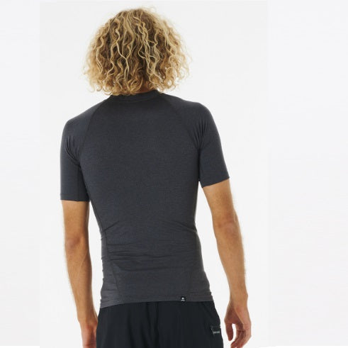 Rip Curl Dawn Patrol Perf Short Sleeve Uv Tee Black Marled 12Smrv