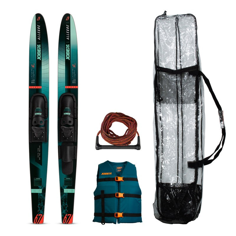 Jobe Allegre 59" Combo Skis Atlantic Green Package - Water Skis