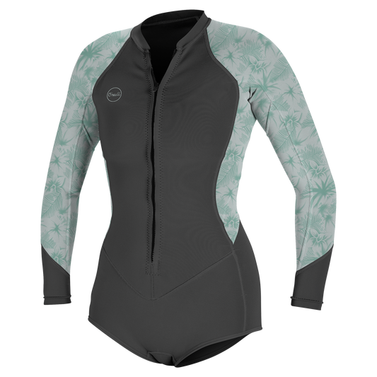 O'Neill Wms Bahia 2/1 Front Zip L/S Short Spring