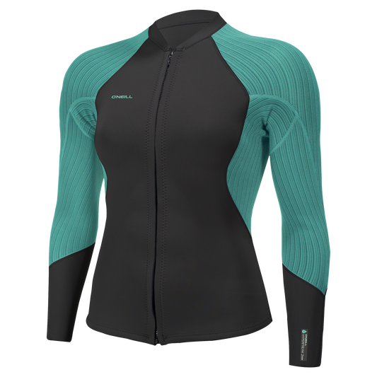 O'Neill Wms Hyperfreak 2/1.5 Front Zip Jacket