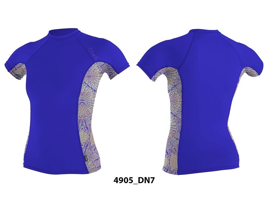 O'Neill Wms Side Print S/S Crew