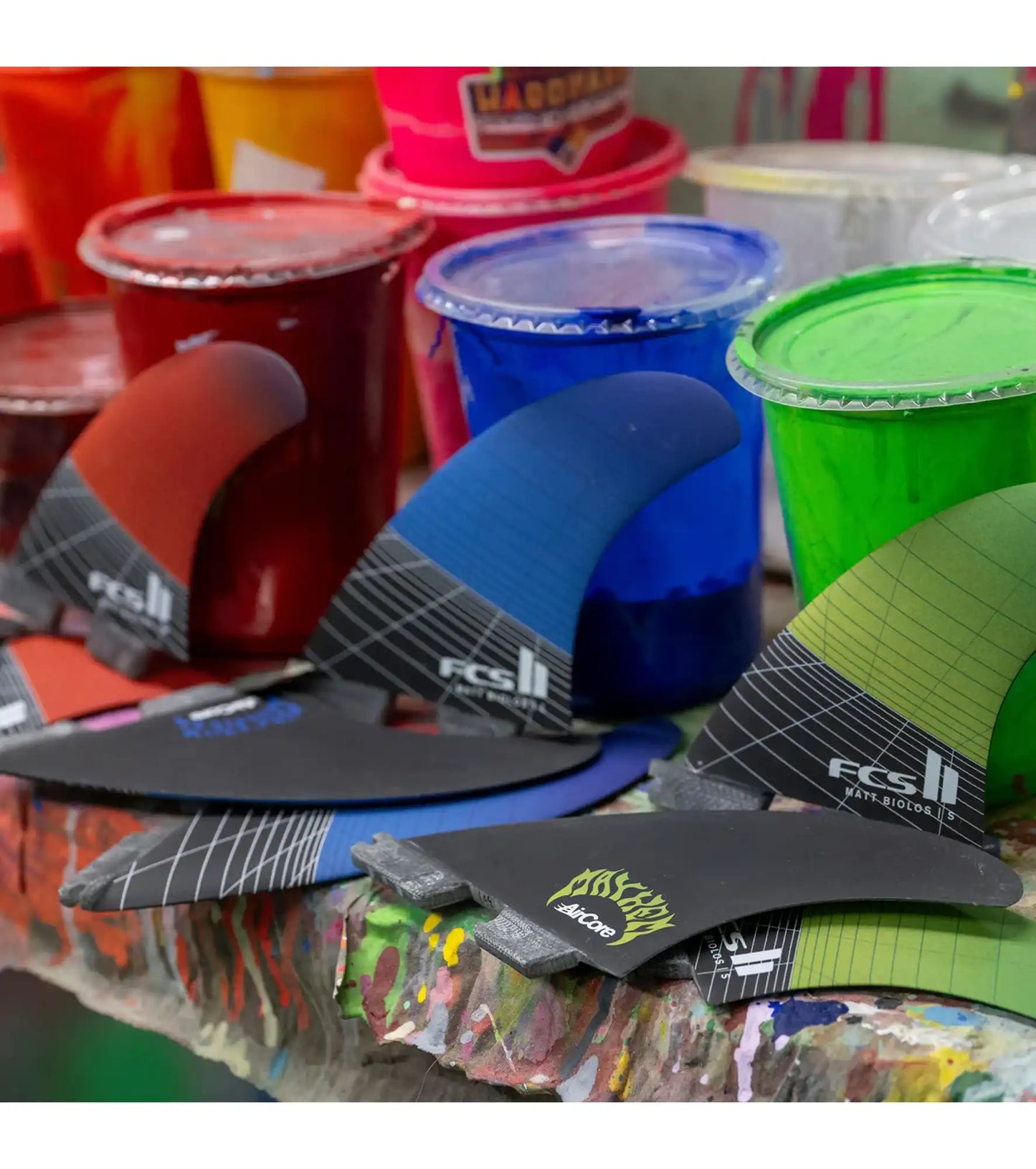 FCS II Matt Biolos Carver PC Carbon Tri-Quad Fins