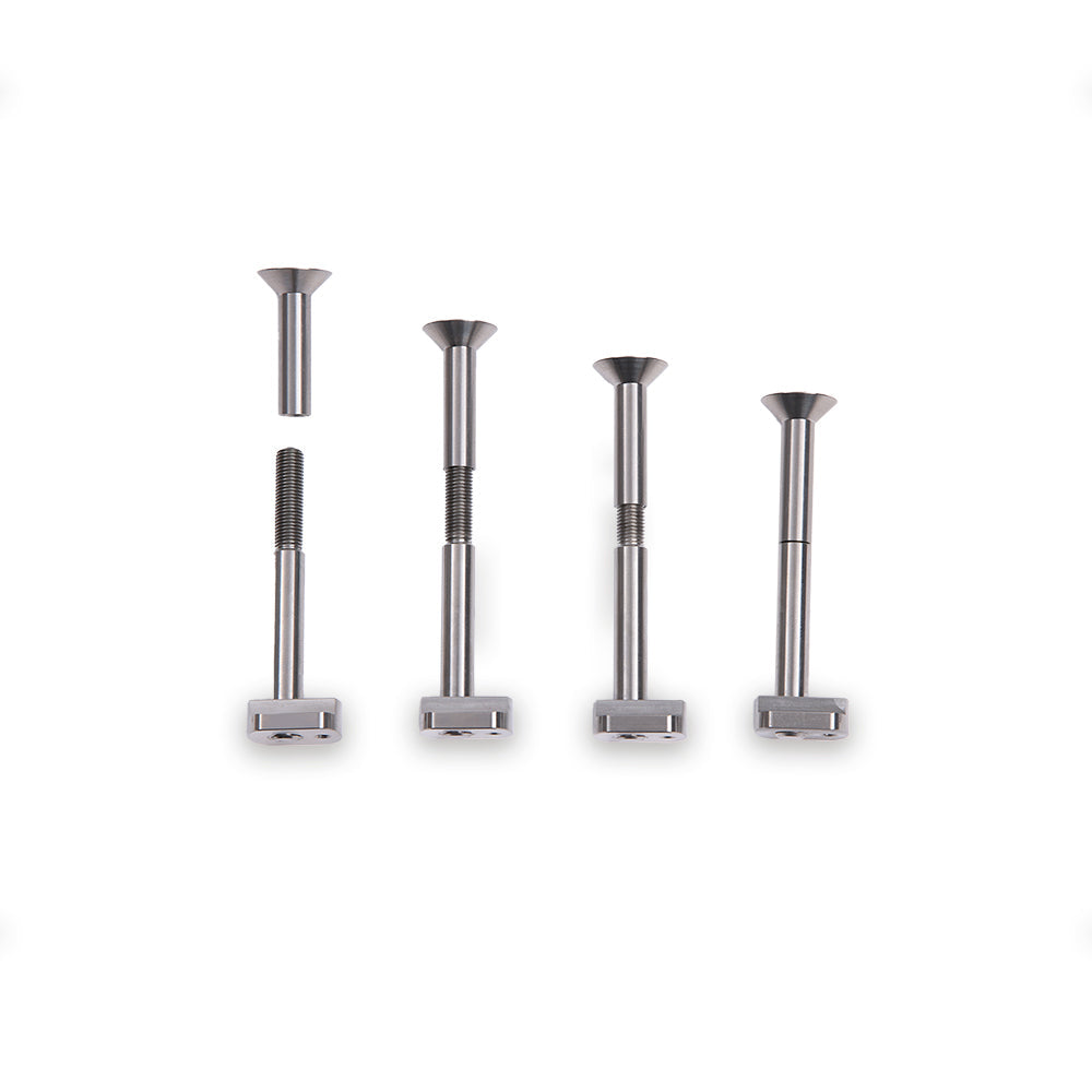 Fusion Only Titanium Mast Plate Split Bolt Silver