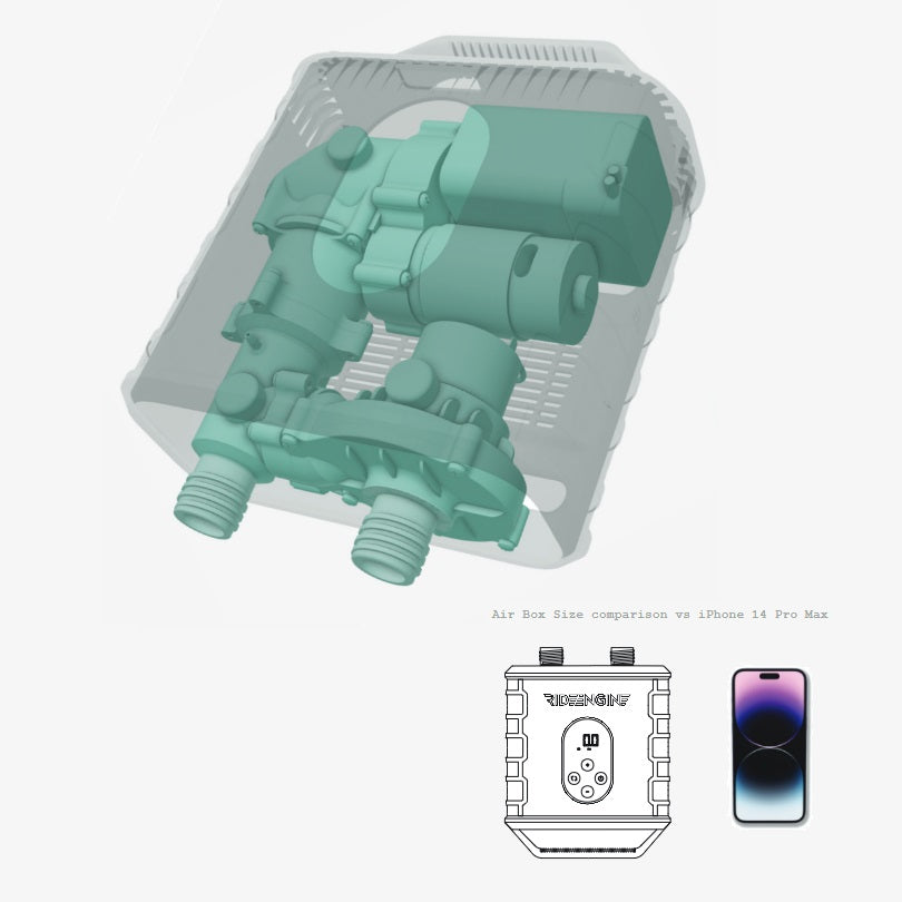 Ride Engine AIR BOX Electric Pump for Kite SUP Wing | Airbox E-Pump