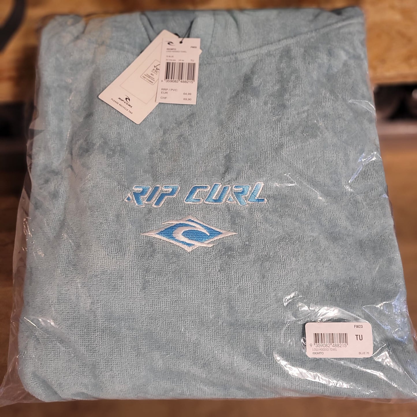 Rip Curl Logo Hooded Towel 00Gmto Blue