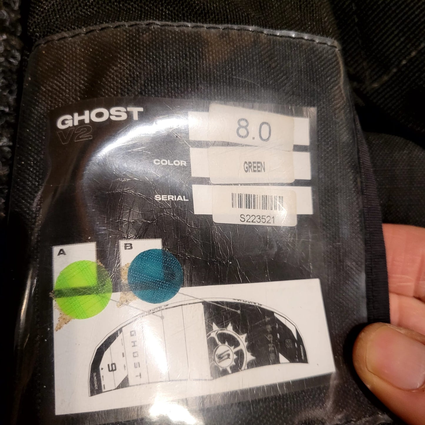 2022-23 Slingshot 8m GHOST V2 Kite Only w/bag | USED / GRADE C