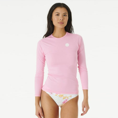 Rip Curl Whitewash Long Sleeve Uv Tee 12Twrv Light Pink