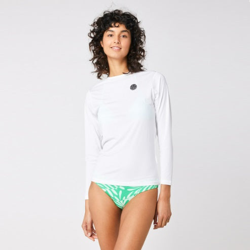 Rip Curl Whitewash Long Sleeve Uv Tee 12Twrv White