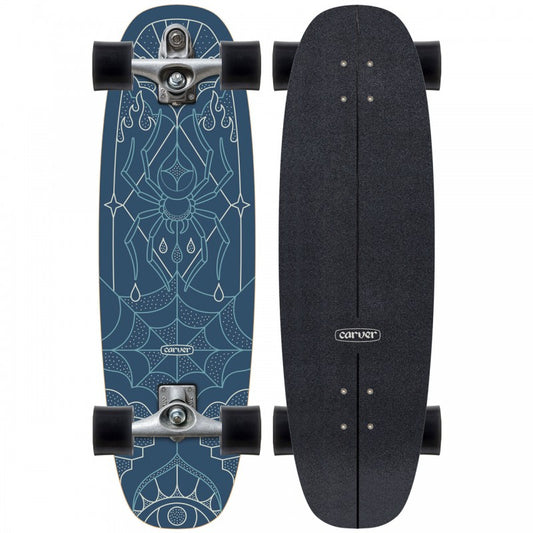 Carver Nienow Blue Widow 33" Surf Skate Complete - Surfskate Completes