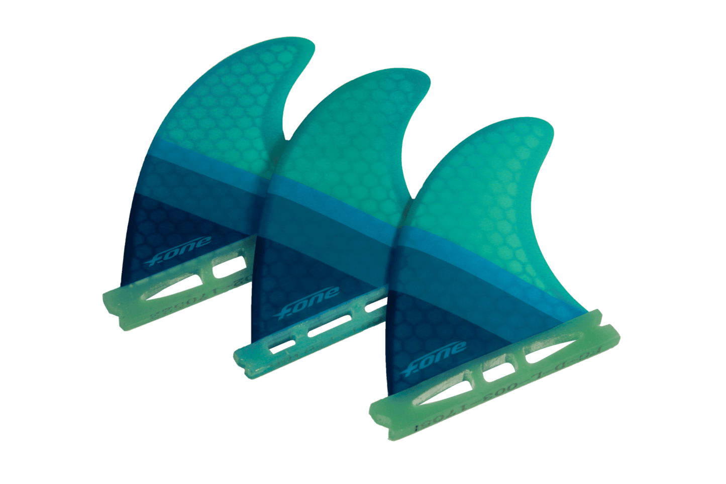 F-ONE FLOW XS - Turquoise Thruster set