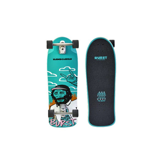 Hamboards Burst Carving 32" Surfskate Board Complete - Surfskate Completes
