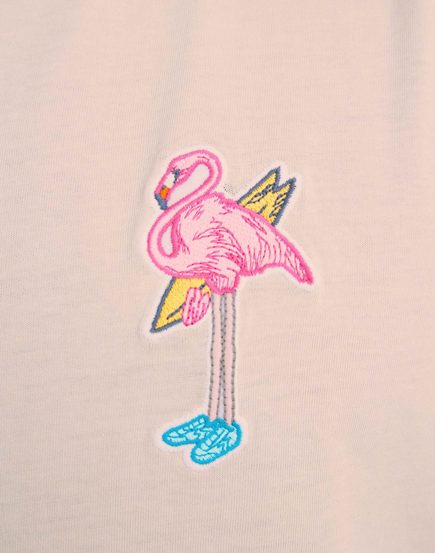 PULLIN MEN'S T-SHIRT PATCHFLAMINGOROSE