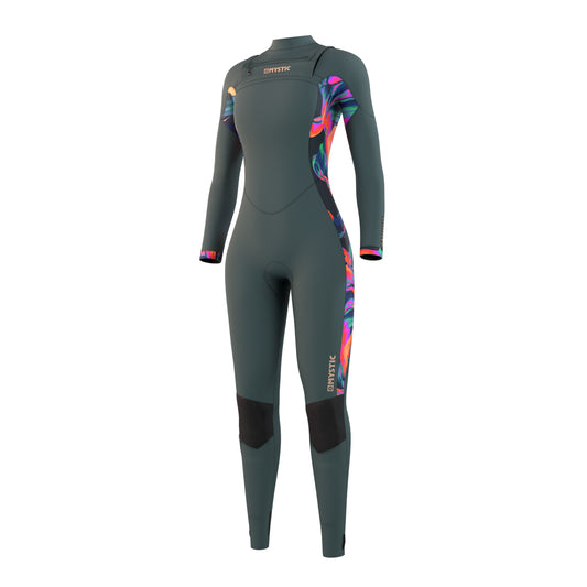 Mystic Dazzled Fullsuit 5/3mm Double Fzip Women | Dark Leaf