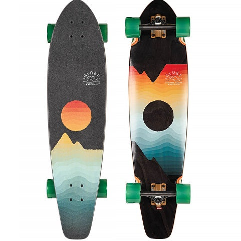 GLOBE Arcadia - 35.875" Black Maple/Chromeset 10525100-BLKMAPCHRM - Complete Longboard