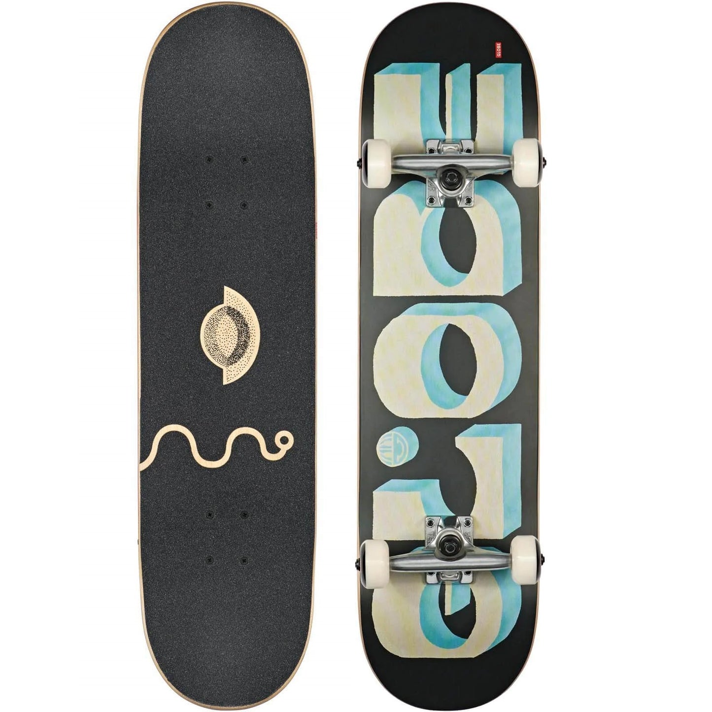 GLOBE G1 D Blocks - 8.0" Black/Yellow #10525429-BLKYEL Complete Skateboard