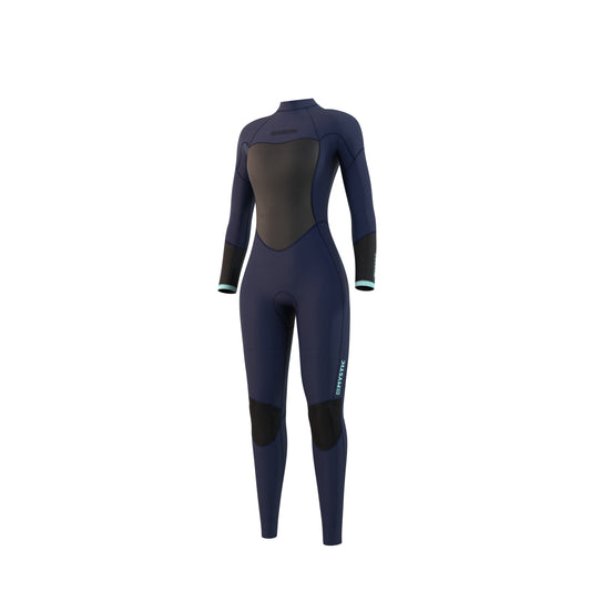 Mystic Brand Fullsuit 3/2mm Bzip Flatlock Women | Night Blue