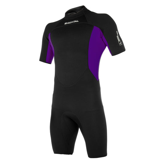 Mystic Rental Shorty 3/2mm Bzip Flatlock Unisex | Rainbow