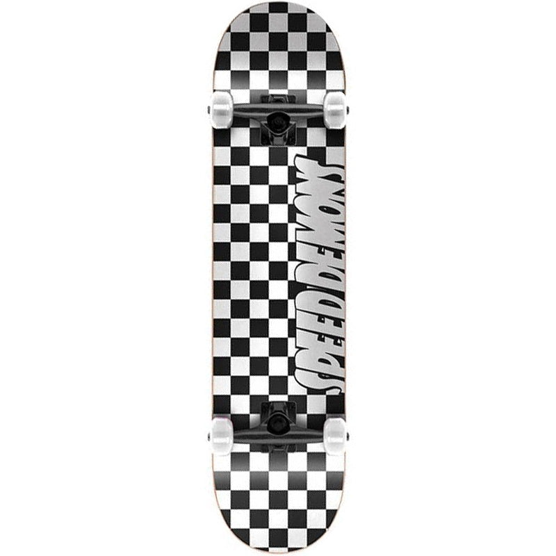 Speed Demons Checkers Complete Black/White 8.0 - COMPLETE Skateboard