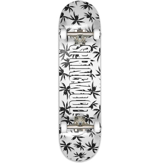 Springwood Palms Black White Complete Skateboard 8.125 - COMPLETE