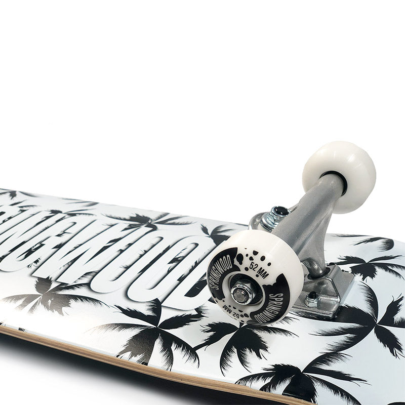 Springwood Palms Black White Complete Skateboard 8.125 - COMPLETE