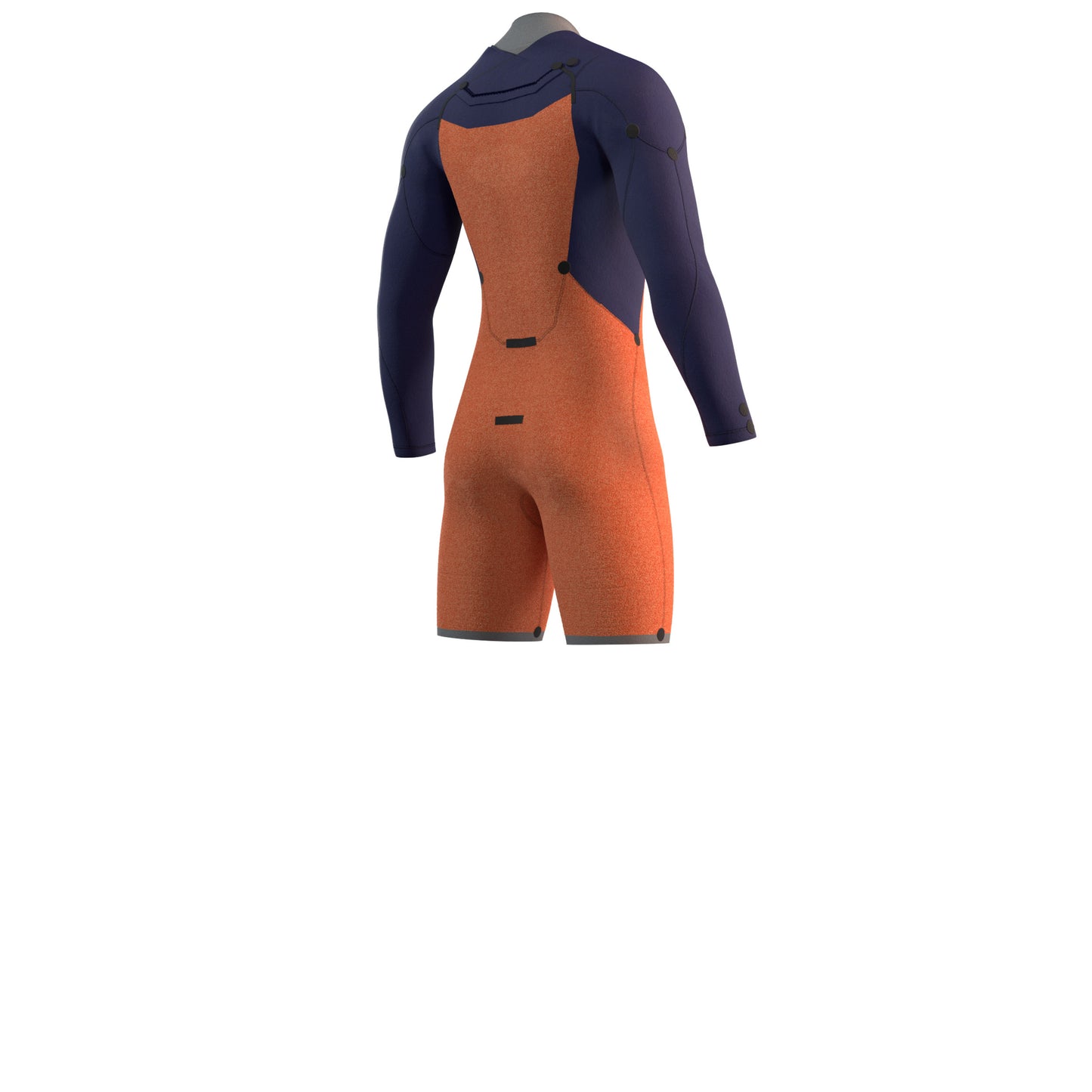 Mystic Marshall Longarm Shorty 3/2mm Fzip | Blue / Mustard