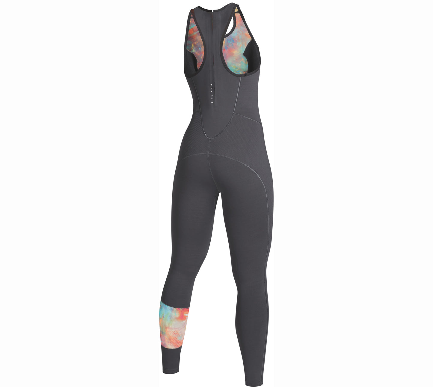 Mystic Lunar Long John 2/2mm Bzip Women | Dark Grey