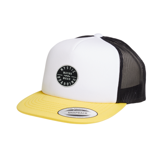 Mystic Boarding Flat Cap | White