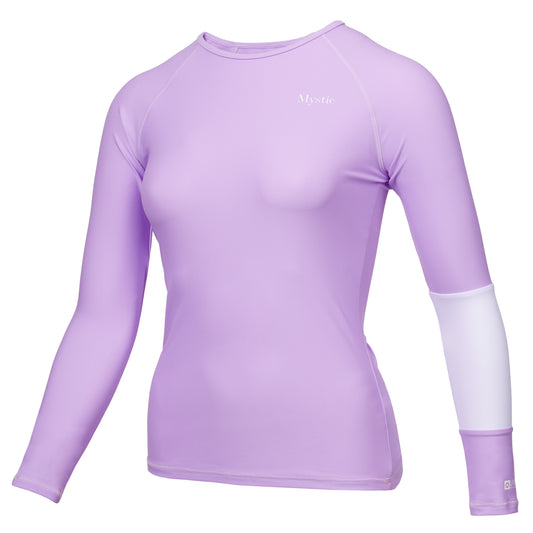 Mystic Jayde LS Rash Vest Women | Pastel Lilac