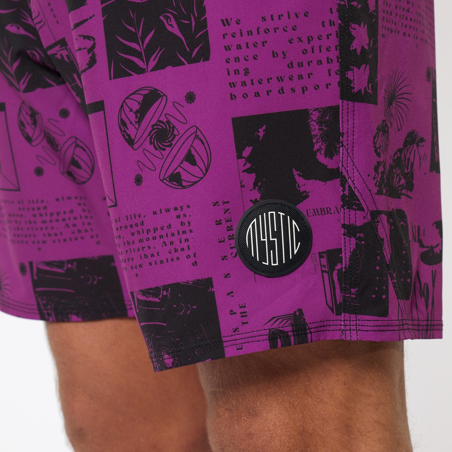 Mystic Ripple Movement Boardshort | Sunset Purple