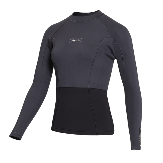 Mystic Lunar L/S Vest Neoprene 2mm Women | Dark Grey
