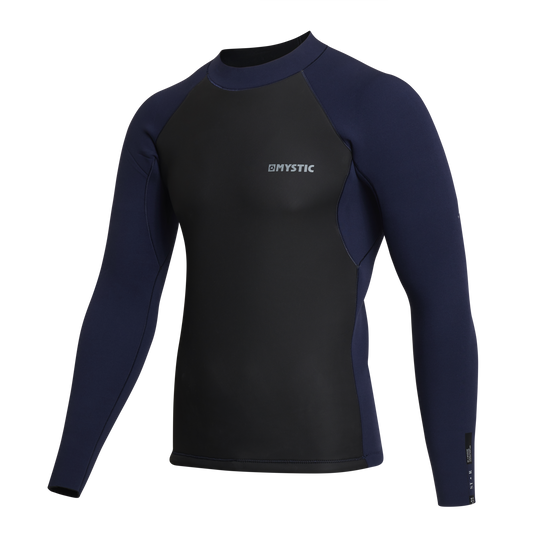 Mystic Star Surf Top L/S 2mm | Navy