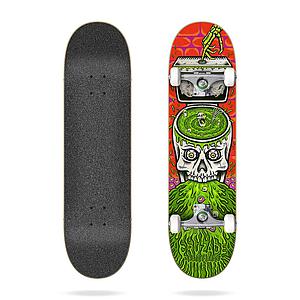 Skull Swirl 8.0"X31.85" Cruzade Complete Skateboard