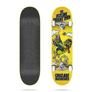 Incredible Farting Man 8.25"X31.85" CRUZADE COMPLETE Skateboard