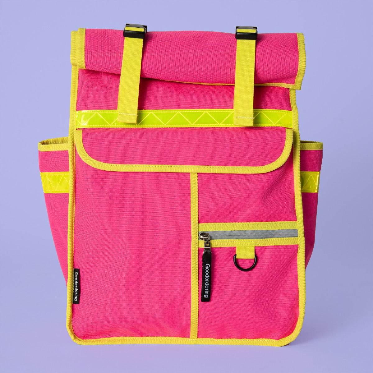Rolltop Backpack Goodordering Neon Pink