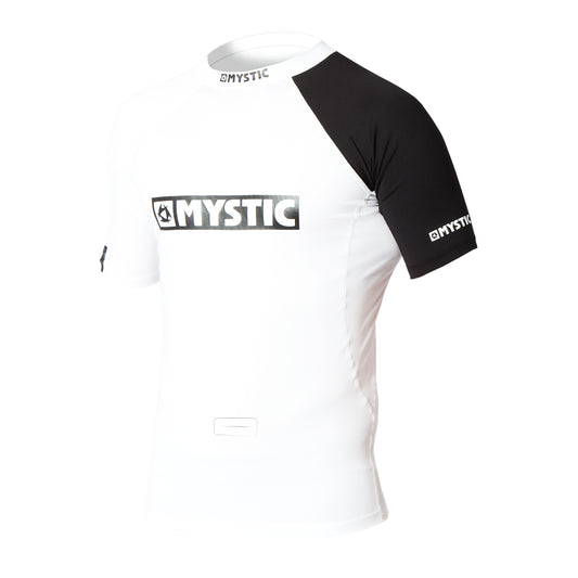 Mystic Event S/S Rashvest Chest Logo | White