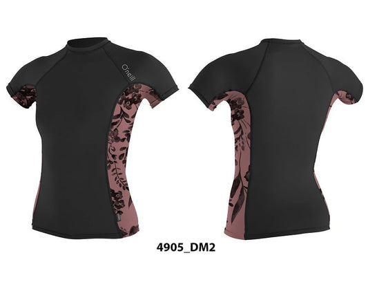 O'Neill Wms Side Print S/S Crew