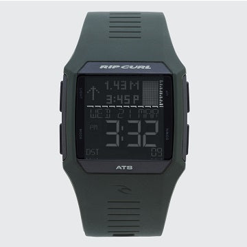 Rip Curl Rifles Tide Watch - Waterproof Military Green A1119