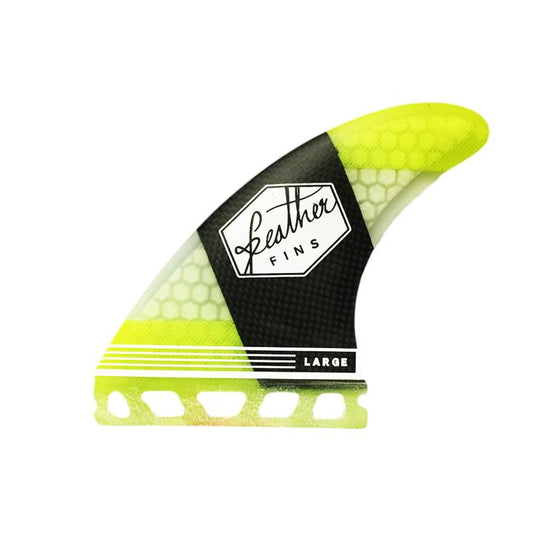 Feather Fins Carbonflex Single Tab Yellow Small (55-70Kg)