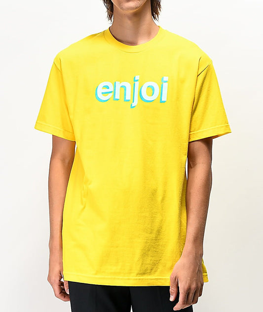 ENJOI Tee Helvetica Neue - Yellow
