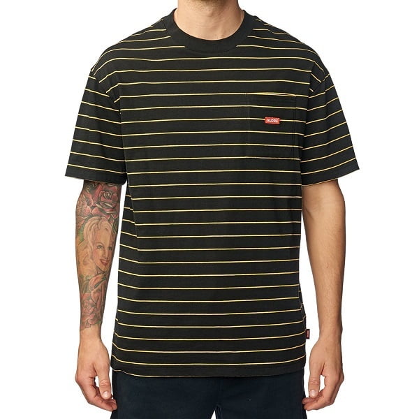 GLOBE Bar Stripe Tee - Black
