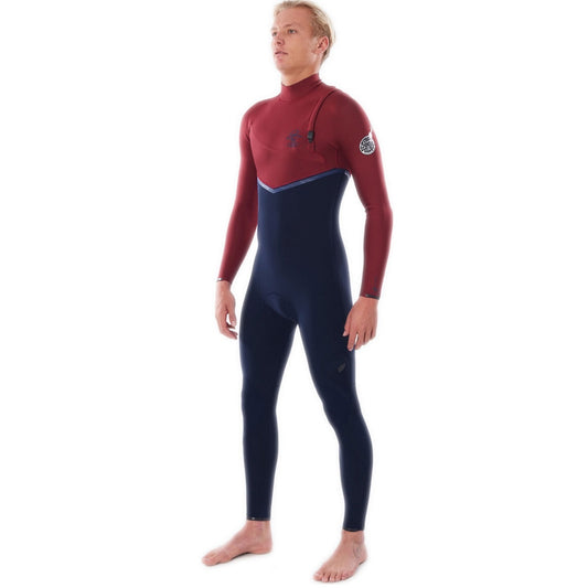 Rip Curl Ebomb 4/3 Z/Free Stmr Wetsuit Wsmywe - Navy/Red (E6)