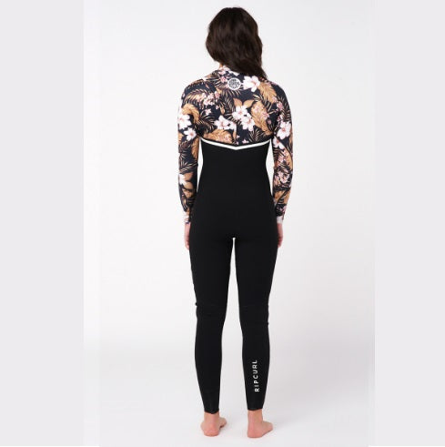 Rip Curl Wms Ebomb 4/3 Zip Free Wetsuit Wsm9Bg Black/Gold 2023 (E6)