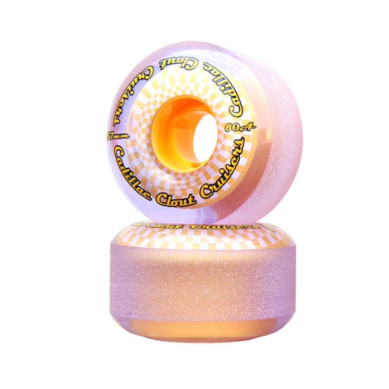 Cadillac Clout Cruiser 57Mm 80A Wheels Yellow (4X)