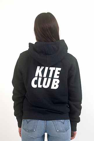 KTSRF Dark Heather Grey Hoodie - Kite Club (Unisex)