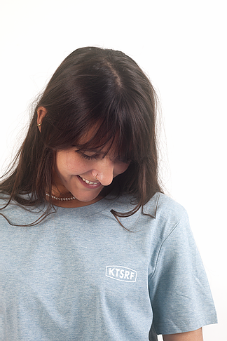 KTSRF Ice-Blue T-shirt - KTSRF logo (Unisex)