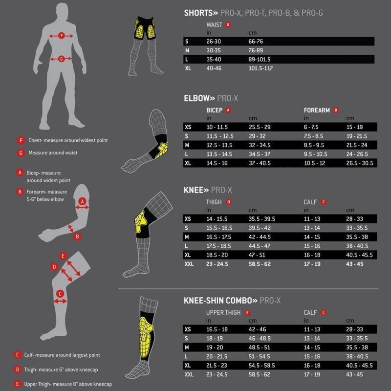 G-Form Pro-X Knee Pads - YELLOW