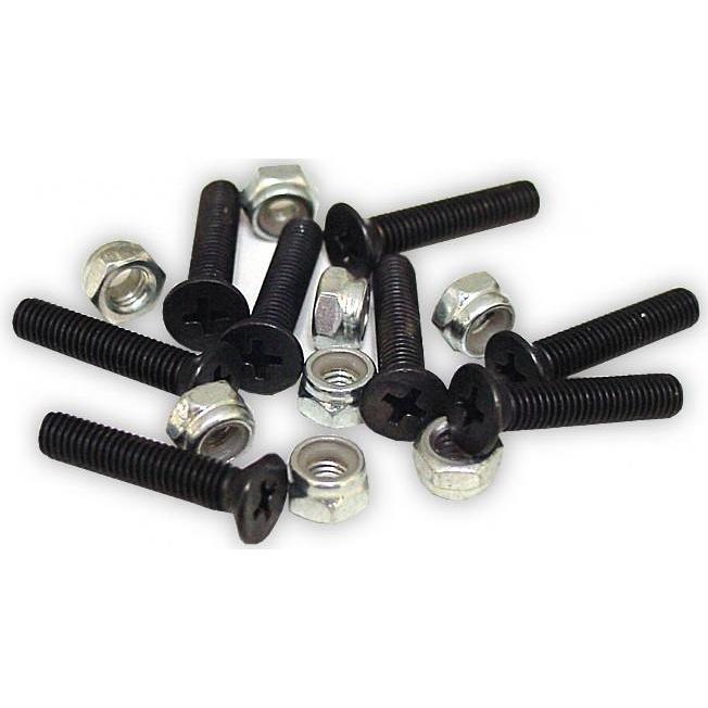 Powell Flathead Nuts and Bolts - 25mm (set of 8) - Hardware